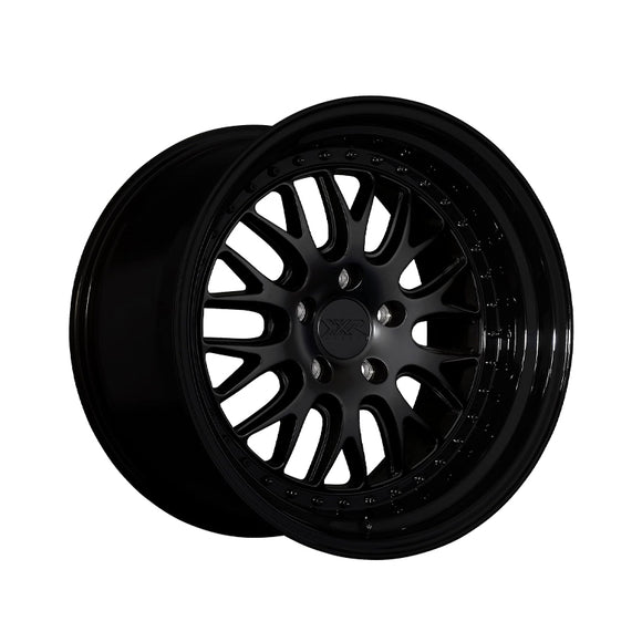 1 X XXR 570 18X8.5 5-100 73.1 Hub +35 Offset Flat Black / Gloss Black Lip Wheel Rim