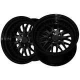 1 X XXR 570 18X8.5 5-112 73.1 Hub +35 Offset Flat Black / Gloss Black Lip Wheel Rim