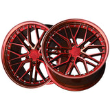 1 X XXR 571 18X8.5 5-100 73.1 Hub +35 Offset Candy Red Wheel Rim