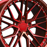 1 X XXR 571 18X8.5 5-100 73.1 Hub +35 Offset Candy Red Wheel Rim