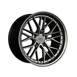 1 X XXR 571 18X8.5 5-4.5 73.1 Hub +25 Offset Chromium Black Wheel Rim