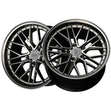 1 X XXR 571 18X8.5 5-4.5 73.1 Hub +25 Offset Chromium Black Wheel Rim