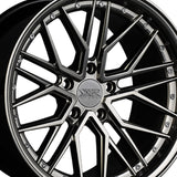 1 X XXR 571 18X8.5 5-4.5 73.1 Hub +35 Offset Chromium Black Wheel Rim