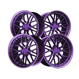 1 X XXR 571 18X10 5-4.5 73.1 Hub +25 Offset Diamond Cut Purple Wheel Rim