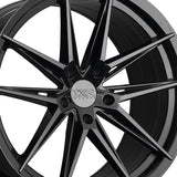 1 X XXR 577 19X10 5-112 73.1 Hub +40 Offset Black Wheel Rim