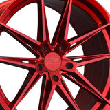 1 X XXR 577 18X9.5 5-4.5 73.1 Hub +35 Offset Candy Red Wheel Rim