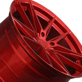 1 X XXR 577 19X10 5-4.5 73.1 Hub +40 Offset Candy Red Wheel Rim