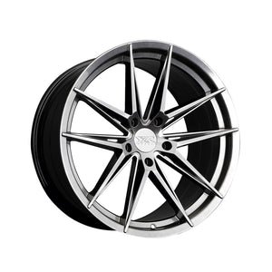 1 X XXR 577 18X9.5 5-112 73.1 Hub +35 Offset Chromium Black Wheel Rim