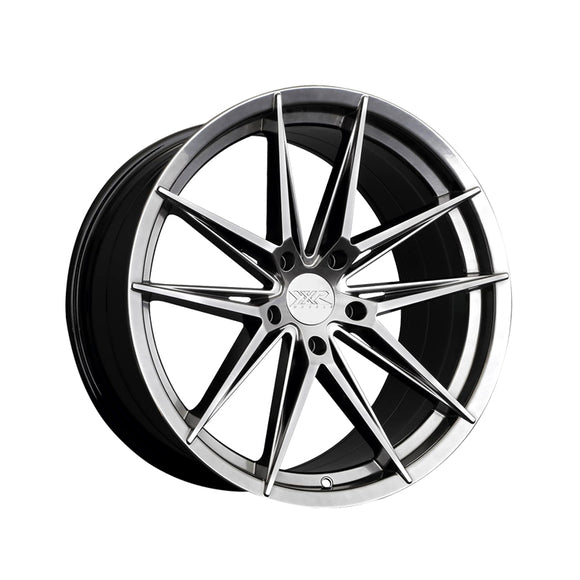 1 X XXR 577 18X8.5 5-4.5 73.1 Hub +20 Offset Chromium Black Wheel Rim