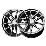 1 X XXR 577 19X8.5 5-4.5 73.1 Hub +40 Offset Chromium Black Wheel Rim