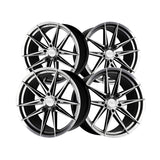 1 X XXR 577 19X8.5 5-4.5 73.1 Hub +40 Offset Chromium Black Wheel Rim