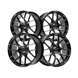 1 X XXR 580 18X8.5 5-112 73.1 Hub +35 Offset Chromium Black Wheel Rim