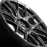 1 X XXR 580 18X8.5 5-120 73.1 Hub +35 Offset Chromium Black Wheel Rim