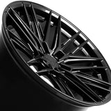 1 X XXR 582 19X8.5 5-112 73.1 Hub +40 Offset Black Wheel Rim