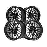 1 X XXR 582 18X8.5 5-4.5 73.1 Hub +35 Offset Chromium Black Wheel Rim