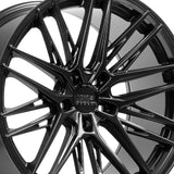 1 X XXR 582 18X8.5 5-108 73.1 Hub +35 Offset Chromium Black Wheel Rim