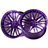 1 X XXR 582 18X9.5 5-4.5 73.1 Hub +35 Offset Purple Wheel Rim