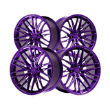 1 X XXR 582 18X9.5 5-4.5 73.1 Hub +35 Offset Purple Wheel Rim