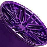 1 X XXR 582 18X9.5 5-4.5 73.1 Hub +35 Offset Purple Wheel Rim