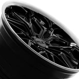 1 X XXR 586 20X9.5 5-4.5 73.1 Hub 35 Offset Multicolor Wheel Rim
