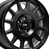 1 X XXR 587 17X8 5-4.5 73.1 Hub 30 Offset Black Wheel Rim