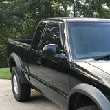 Coolstuffguru Glossy Black Right Side Manual Side Mirrors Compatible with Chevrolet Chevy S10 1994-2001