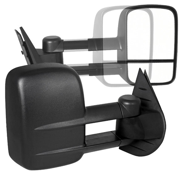 Coolstuffguru Compatible with Chevy Silverado GMC Sierra Manual Extend Towing Hauling Side Mirrors L+R